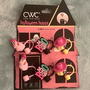 Six piece straw toppers